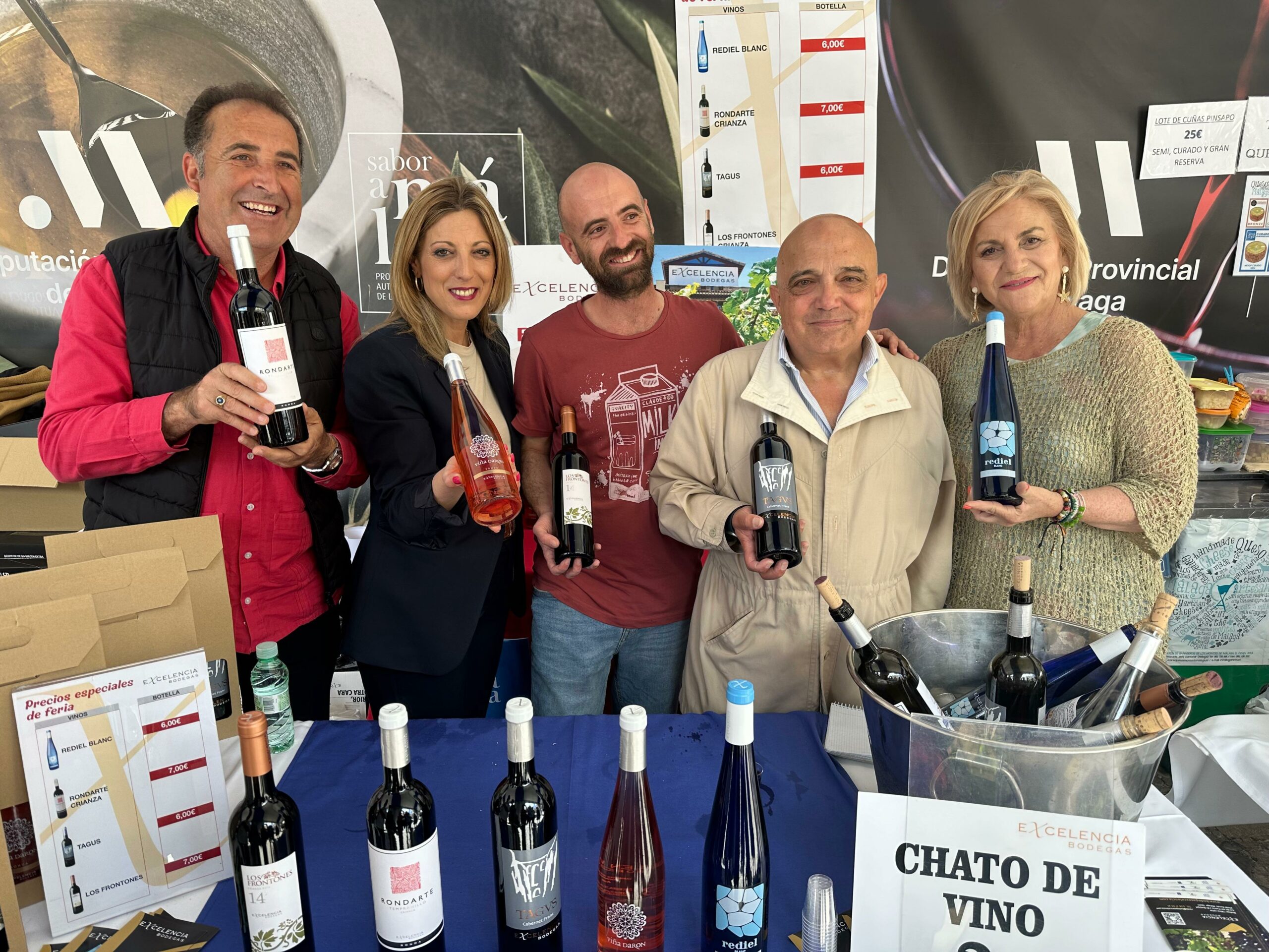 Visita de las autoridades a la bodega Excelencia.