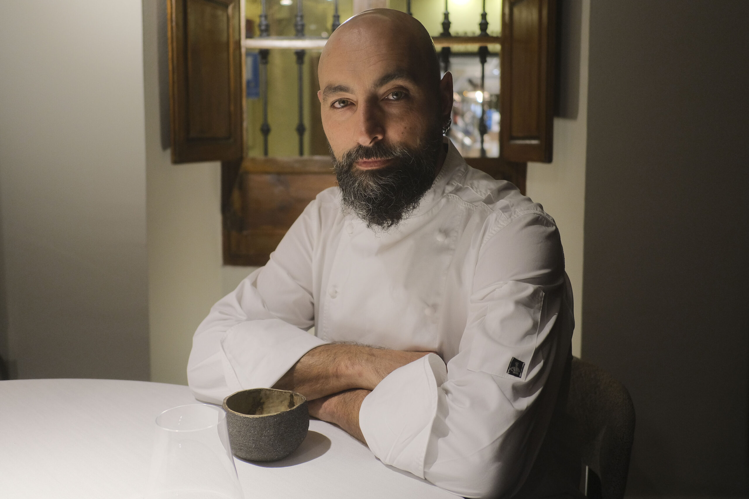 Benito Gómez en su restaurante Bardal.